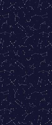 Estor enrollable de tela de la constelación de estrellas