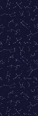 Estor enrollable de tela de la constelación de estrellas