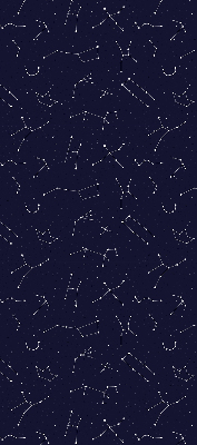 Estor enrollable de tela de la constelación de estrellas