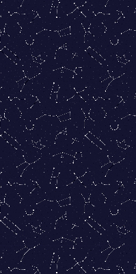 Estor enrollable de tela de la constelación de estrellas