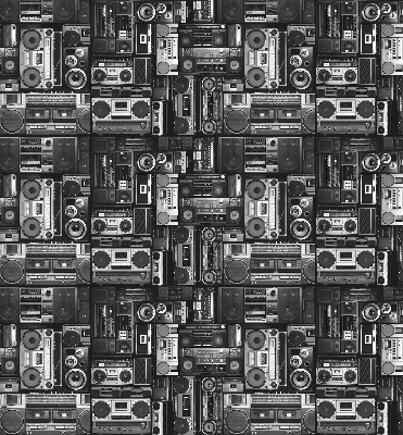 Estor decorativo de radio
