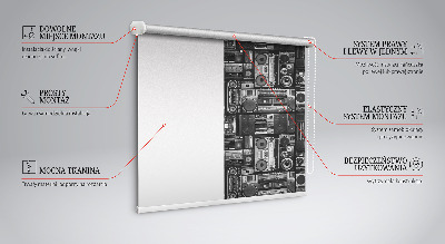 Estor decorativo de radio
