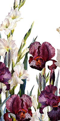 Estor enrollable de tela en color de pequeñas flores
