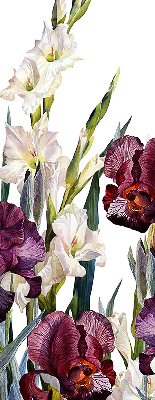 Estor enrollable de tela en color de pequeñas flores