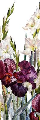 Estor enrollable de tela en color de pequeñas flores