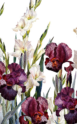 Estor enrollable de tela en color de pequeñas flores