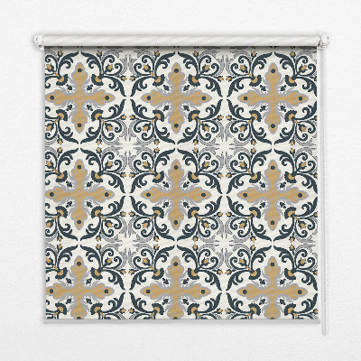 Estor opaco con diseño de azulejo marroquí