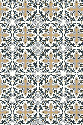 Estor opaco con diseño de azulejo marroquí