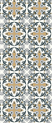 Estor opaco con diseño de azulejo marroquí