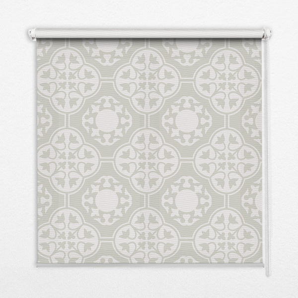 Estor decorativo con diseño de azulejo marroquí