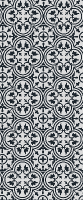 Estor opaco con diseño de azulejo portugués