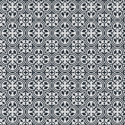Estor opaco con diseño de azulejo portugués