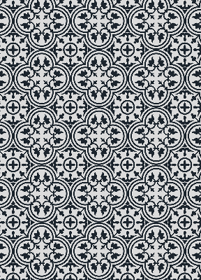 Estor opaco con diseño de azulejo portugués