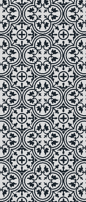 Estor opaco con diseño de azulejo portugués