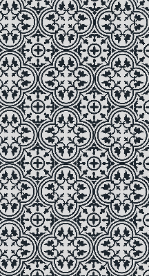 Estor opaco con diseño de azulejo portugués