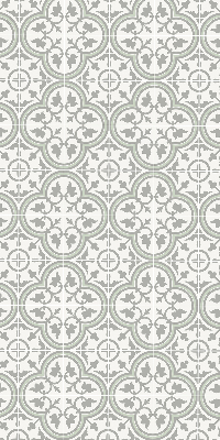 Estor decorativo con diseño de azulejo portugués