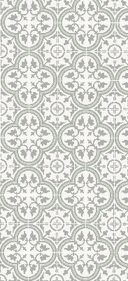 Estor decorativo con diseño de azulejo portugués
