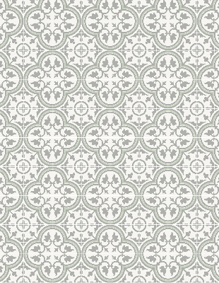 Estor decorativo con diseño de azulejo portugués