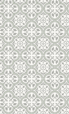 Estor decorativo con diseño de azulejo portugués