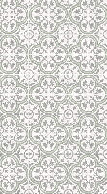 Estor decorativo con diseño de azulejo portugués