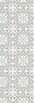 Estor decorativo con diseño de azulejo portugués