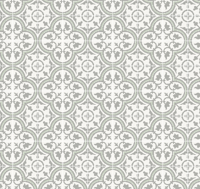 Estor decorativo con diseño de azulejo portugués