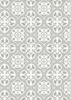 Estor decorativo con diseño de azulejo portugués