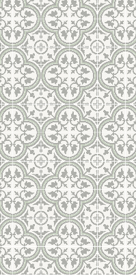 Estor decorativo con diseño de azulejo portugués