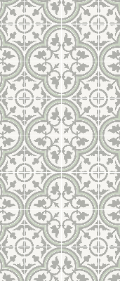 Estor decorativo con diseño de azulejo portugués