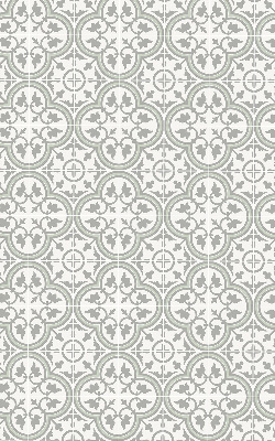 Estor decorativo con diseño de azulejo portugués