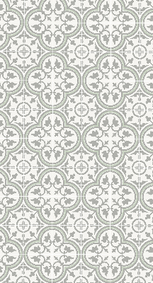 Estor decorativo con diseño de azulejo portugués