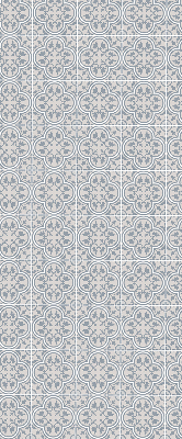 Estor enrollable de tela en color azulejo portugués