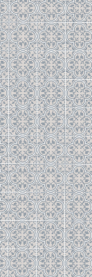 Estor enrollable de tela en color azulejo portugués