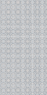 Estor enrollable de tela en color azulejo portugués
