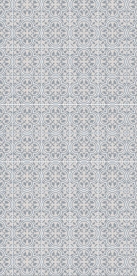 Estor enrollable de tela en color azulejo portugués