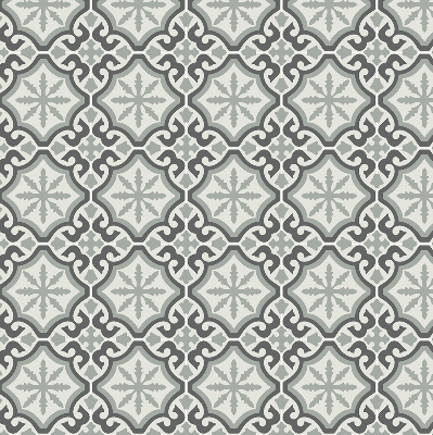 Estor opaco con diseño de azulejo marroquí