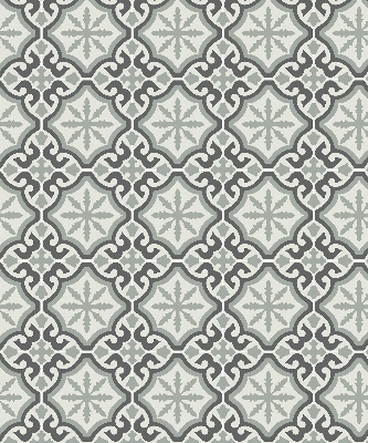 Estor opaco con diseño de azulejo marroquí