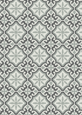 Estor opaco con diseño de azulejo marroquí
