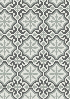 Estor opaco con diseño de azulejo marroquí