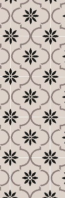 Estor decorativo con diseño de azulejo marroquí en forma de flor