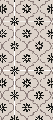 Estor decorativo con diseño de azulejo marroquí en forma de flor