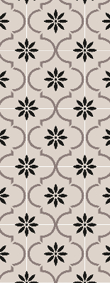 Estor decorativo con diseño de azulejo marroquí en forma de flor