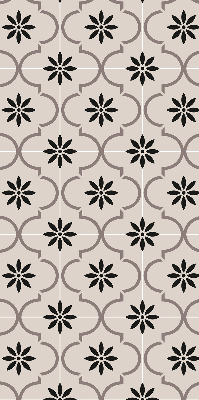 Estor decorativo con diseño de azulejo marroquí en forma de flor