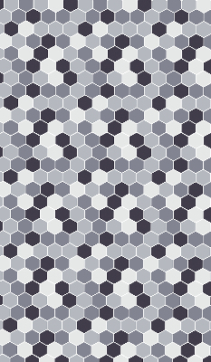Estor decorativo con diseño de panales de abejas