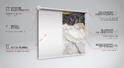 Estor decorativo en efecto mármol