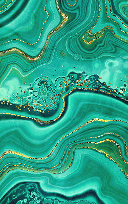 Estor enrollable de tela en color mármol verde