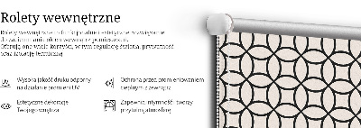 Estor decorativo entrelazado