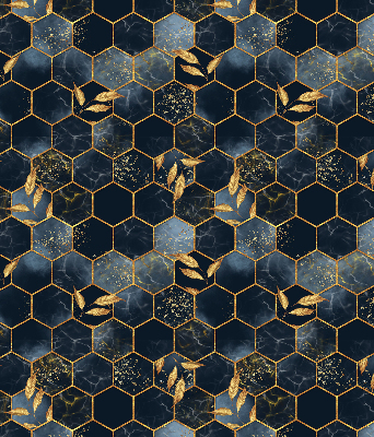 Estor enrollable de tela tipo paneles de abejas