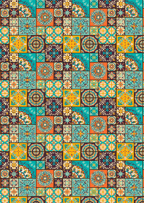 Estor opaco mandala colorido