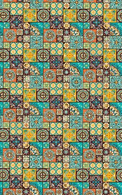 Estor opaco mandala colorido